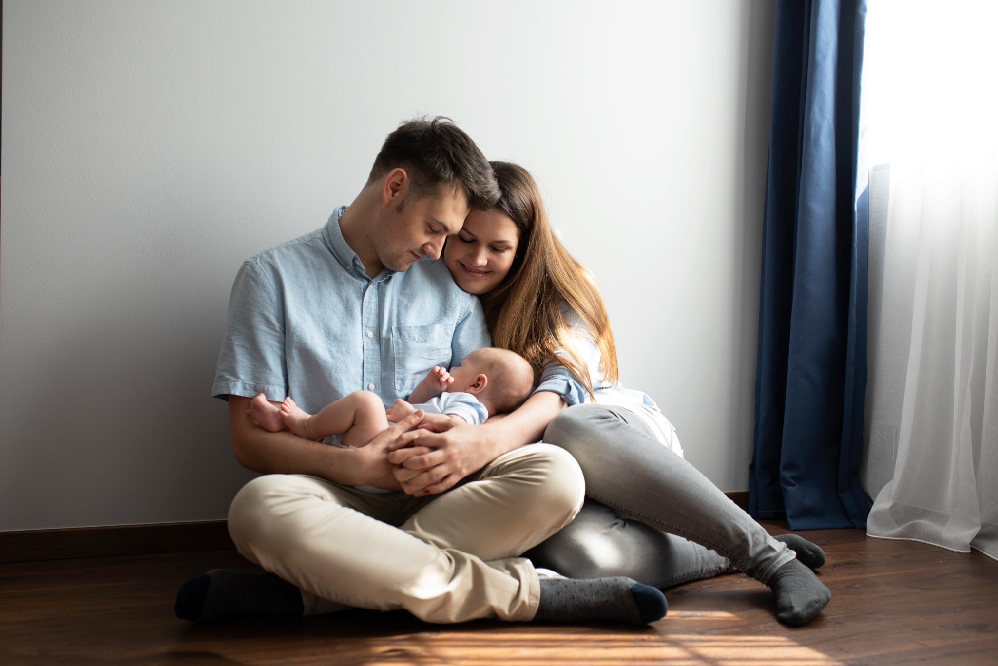 sesja niemowlęca w domu