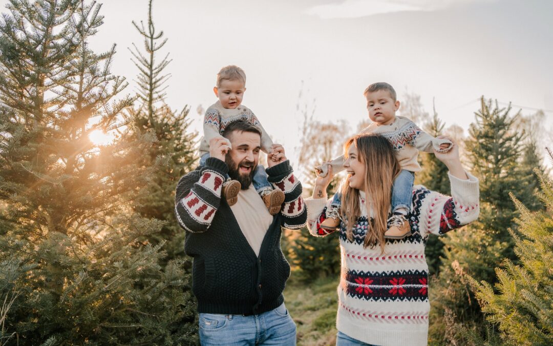 Sesja świąteczna w choinkach Kraków