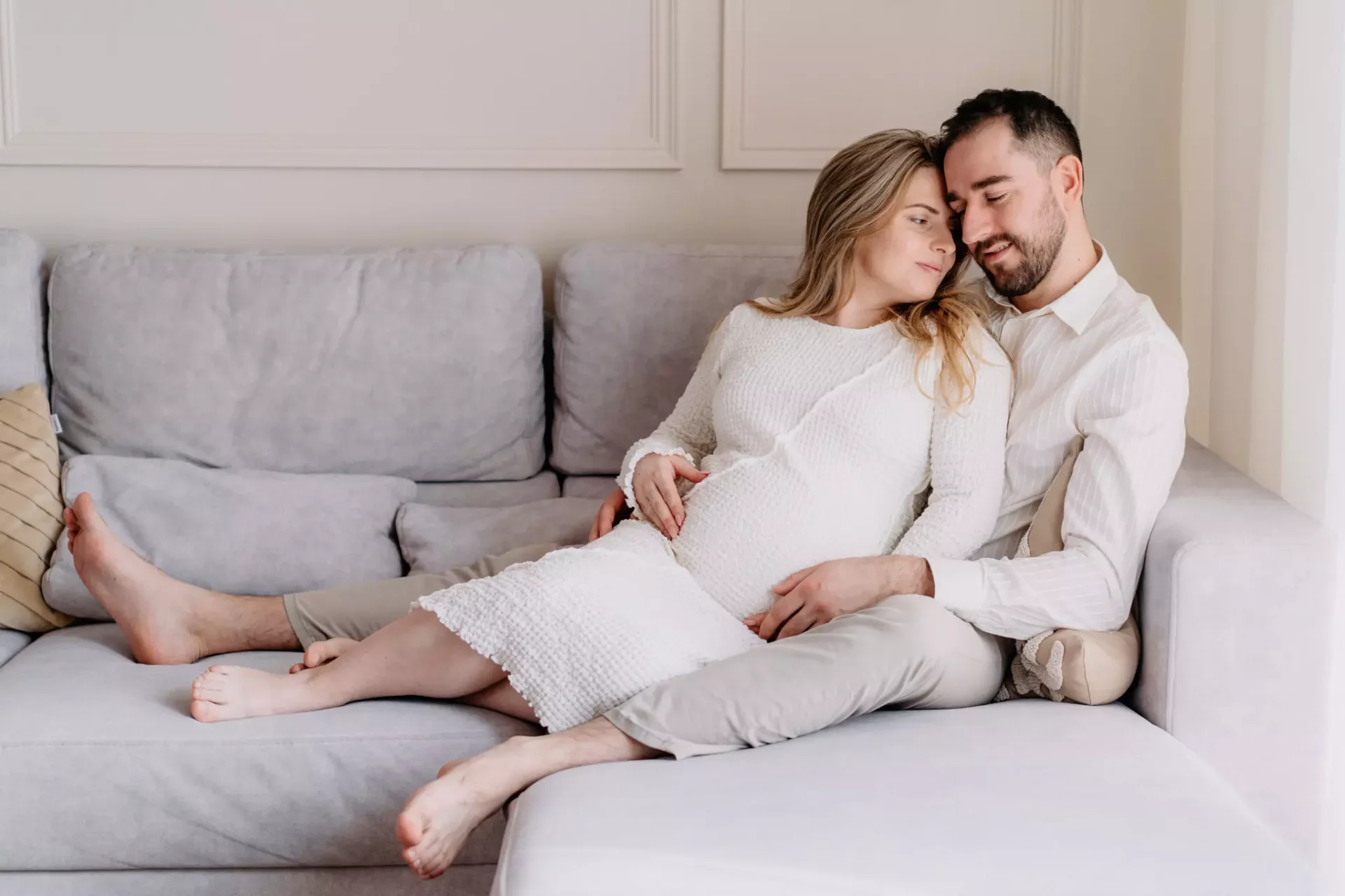 sesja ciążowa w domu Kraków